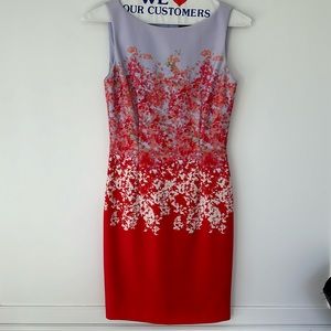 Tahari ASL Sleeveless Women’s Midi Dress, size 4, polyester and spandex